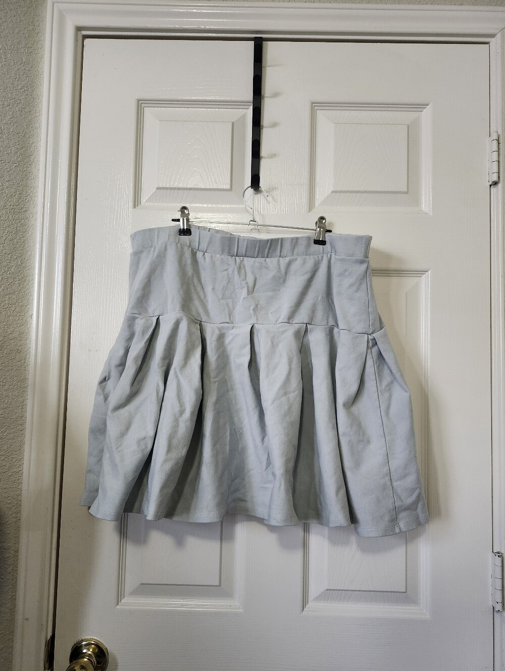 Fashion Nova Pale Blue Pleated Skort